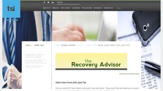 Transworld Systems Commercial | Online Client Portal (OCP) Quick Tips