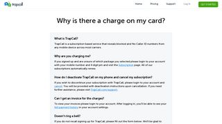 Why is there a charge on my card? | TrapCall | TrapCall