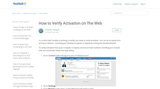 How to Verify Activation on The Web – Help Center