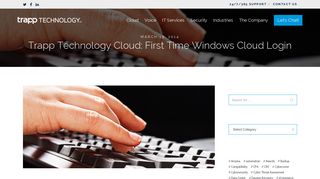 Trapp Technology Cloud: First Time Windows Cloud Login