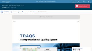 User TRAQS - The National Academies Press
