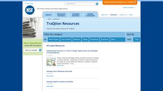 TraQtion - Resources | NSF International