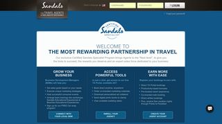 Sandals Travel Agents Portal