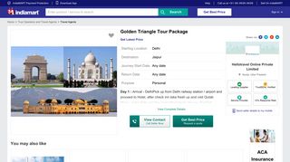 Golden Triangle Tour Package, Travel Agents - Hellotravel Online ...