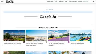 Travel + Leisure Check-In | Travel + Leisure