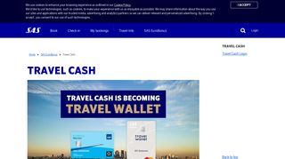 Travel Cash – cash on a card when you are traveling abroad | SAS