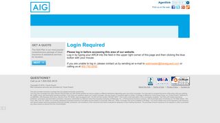 AgentLink - Not Logged In - Travel Guard