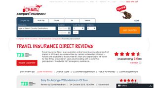 Travel Insurance Direct | Compare Features & Save