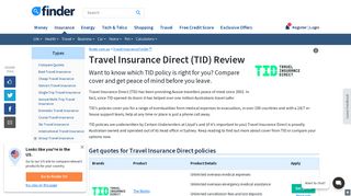 Travel Insurance Direct Review | Compare side by side with 20+brands