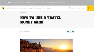 How to use a travel money card - CommBank