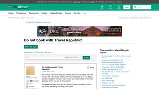 Do not book with Travel Republic! - Bargain Travel Message Board ...