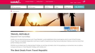 Travel Republic Holidays | Low Deposits & Price Promise - Ice Lolly