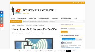 How to Share a WiFi Hotspot - The Easy Way - Work Smart and Travel
