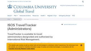 ISOS TravelTracker (Administrators) | Global Travel