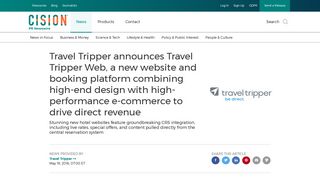 Travel Tripper announces Travel Tripper Web, a new website and ...