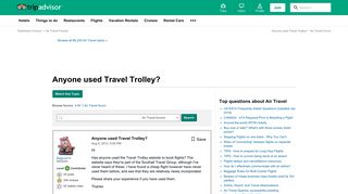 Anyone used Travel Trolley? - Air Travel Forum - TripAdvisor