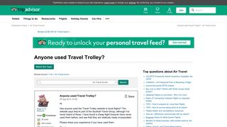 Anyone used Travel Trolley? - Air Travel Message Board - TripAdvisor