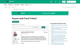 Anyone used Travel Trolley? - Air Travel Forum - TripAdvisor