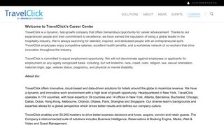 Careers Center | Welcome to TravelClick's Career Center