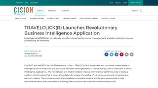 TRAVELCLICK(R) Launches Revolutionary Business Intelligence ...