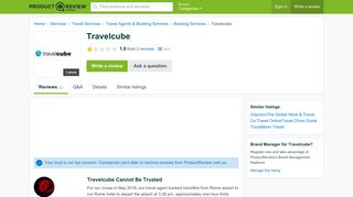 Travelcube Reviews - ProductReview.com.au