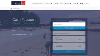 Multicurrency Cash Passport | Travelex US