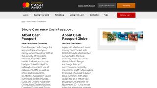 About | Single Currency Cash Passport