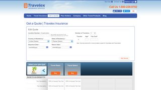 Get A Quote | Travelex Insurance