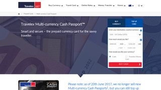 Multi-currency Cash Passport | TRavelex NZ