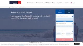 Reload your Cash Passport Currency Card here |Travelex