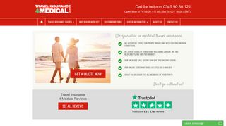 Travel insurance 4 Medical. We cover 1000s of conditions.