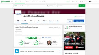Maxim Healthcare Services Reviews | Glassdoor