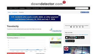 Travelocity down? Current outages and problems | Downdetector