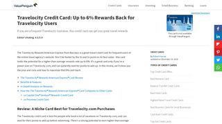 Travelocity Credit Card: Up to 6% Rewards Back for Travelocity Users ...