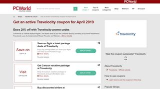 $200 off Travelocity copon codes + 2019 discounts | PCWorld