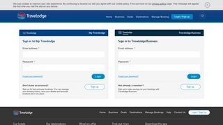Login / Sign up - Travelodge