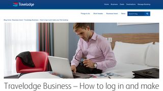 Travelodge Business - How to log in and make your first booking ...