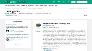 Bad experience with Travelogy India - Review of Travelogy India ...
