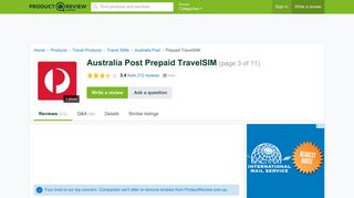 Australia Post Prepaid TravelSIM Reviews (page 3) - ProductReview ...