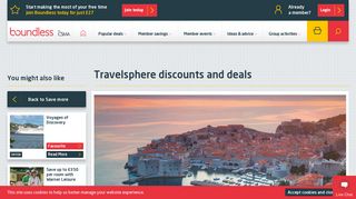 Travelsphere Discount Codes & Deals | Boundless by CSMA