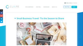 Small Business Travel: 'Tis the Season to Share - 30SecondsToFly Inc.