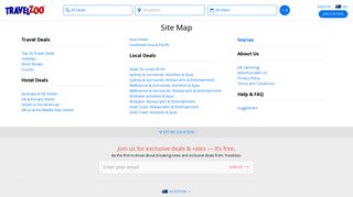 Site Map: Deals on Hotels, Flights, Holidays, Cruises & More | Travelzoo
