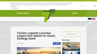 Travian: Legends releases biggest update | Travian Games