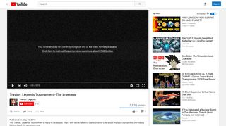 Travian: Legends Tournament - The Interview - YouTube