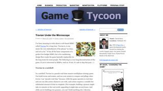 Travian Under the Microscope | Game Tycoon