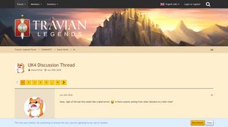 UK4 Discussion Thread - S4 - Travian: Legends Forum