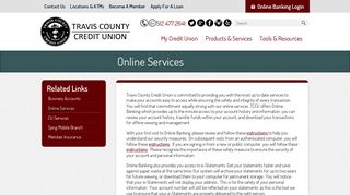 Online Services - Travis County Credit Union
