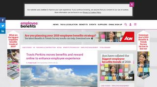 Travis Perkins moves benefits online to enhance employee experience