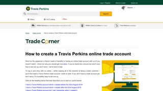 How to create a Travis Perkins online trade account | Travis Perkins