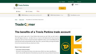 The benefits of a Travis Perkins Trade account | Travis Perkins